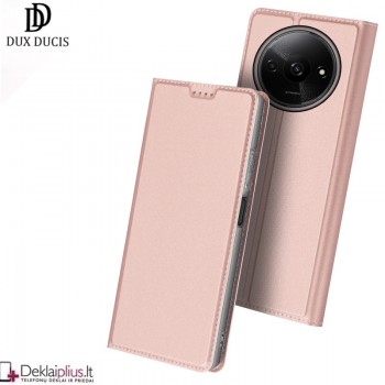 Dux Ducis Skin Pro dirbtinės odos dėklas - rausvas (Xiaomi Redmi A3) Dux Ducis Skin Pro dirbtinės odos dėklas - rausvas (Xiaomi Redmi A3)
